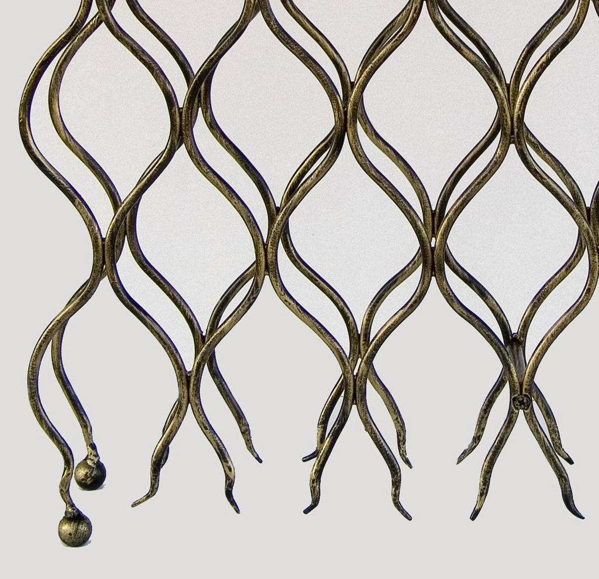 WEINREGAL "Grand Feu" Metall Schmiedeeisen für 40 Flaschen Flasc - Braun, Metall (70/95/15cm) - DanDiBo