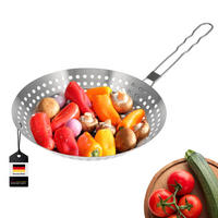 GRILLPFANNE, silber, Edelstahl - Edelstahlfarben, Metall (30.5/3.7/55.5cm) - bremermann