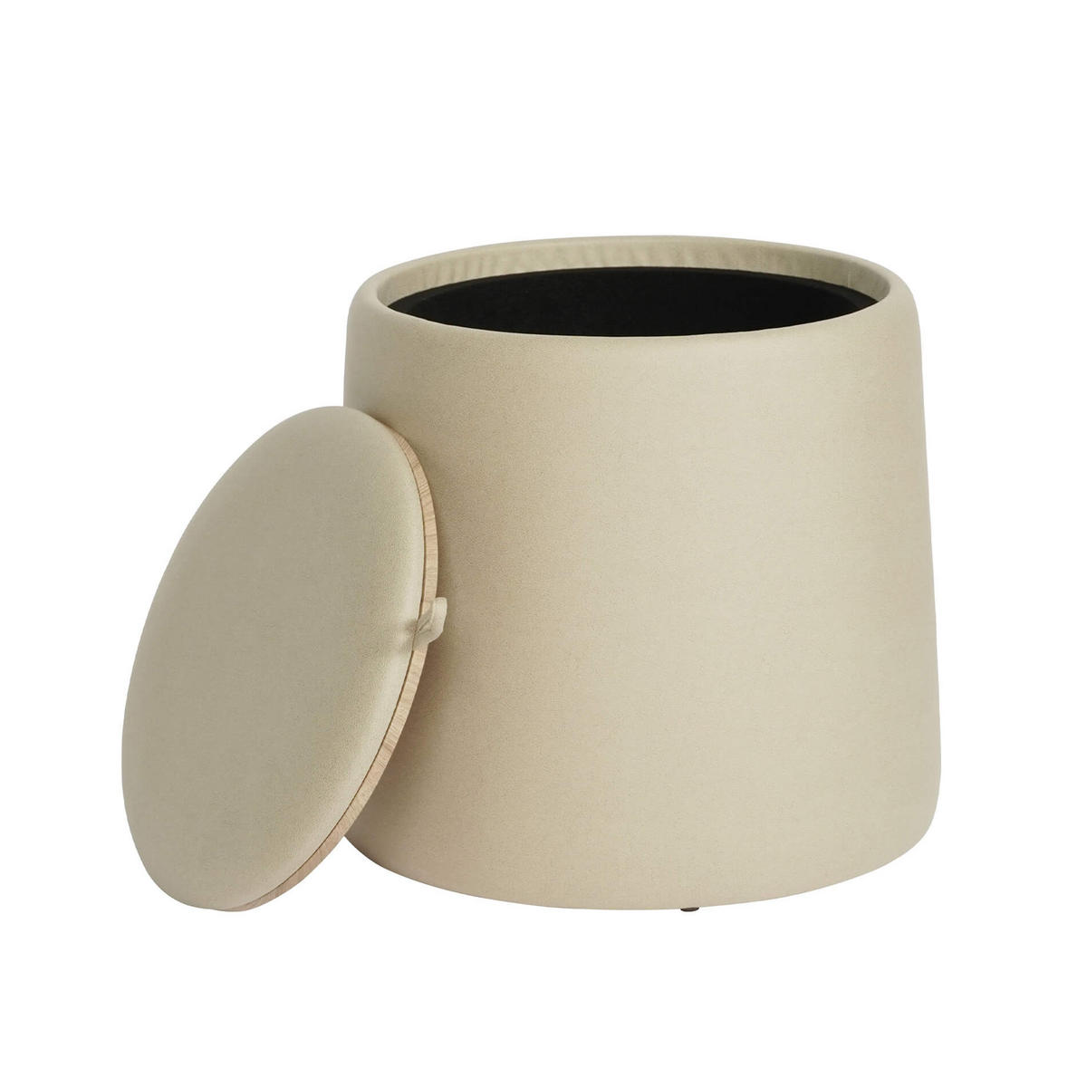 POUF Gardenia 45/45/42 cm - Beige, Holz (45/42/45cm) - Mobili Rebecca