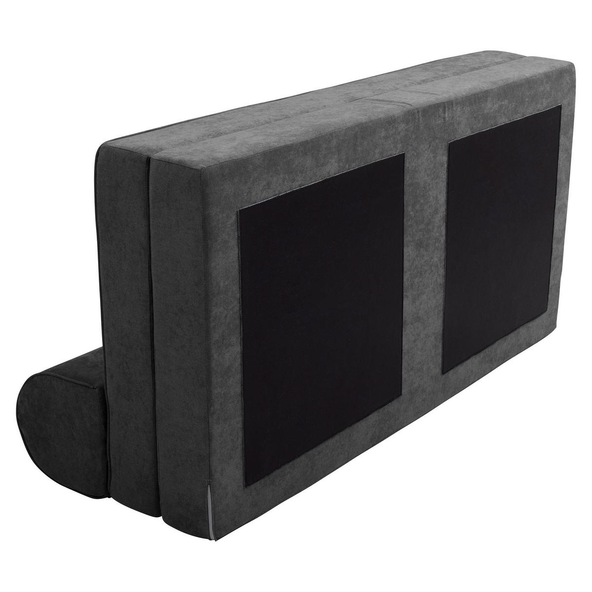 FALTSOFA Katusha Flachgewebe anthrazit - Anthrazit, Kunststoff (80/57/160cm) - 58aufmkessel