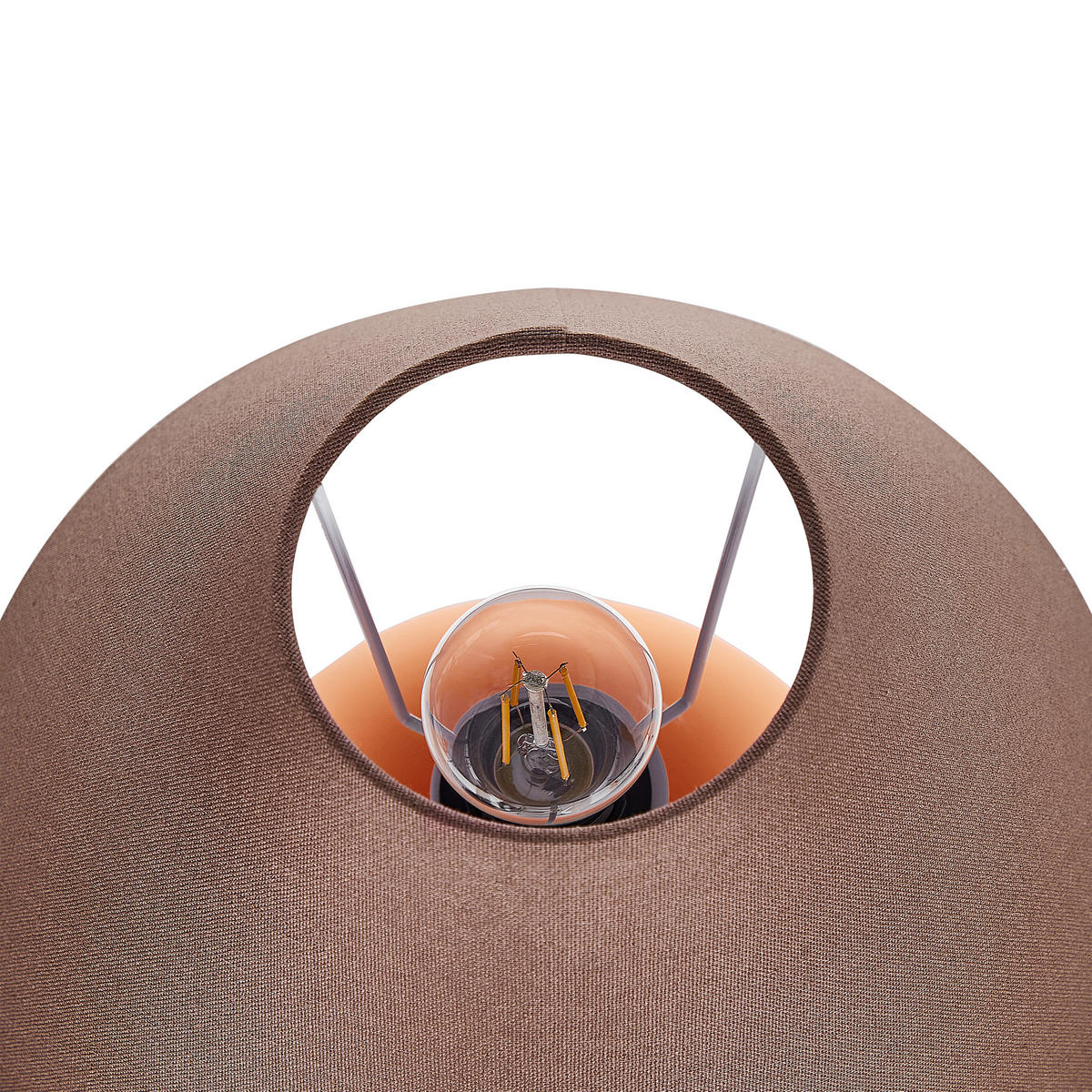 TISCHLAMPE Limia 34/34/41 cm - Orange, Keramik (34/34/41cm) - Beliani