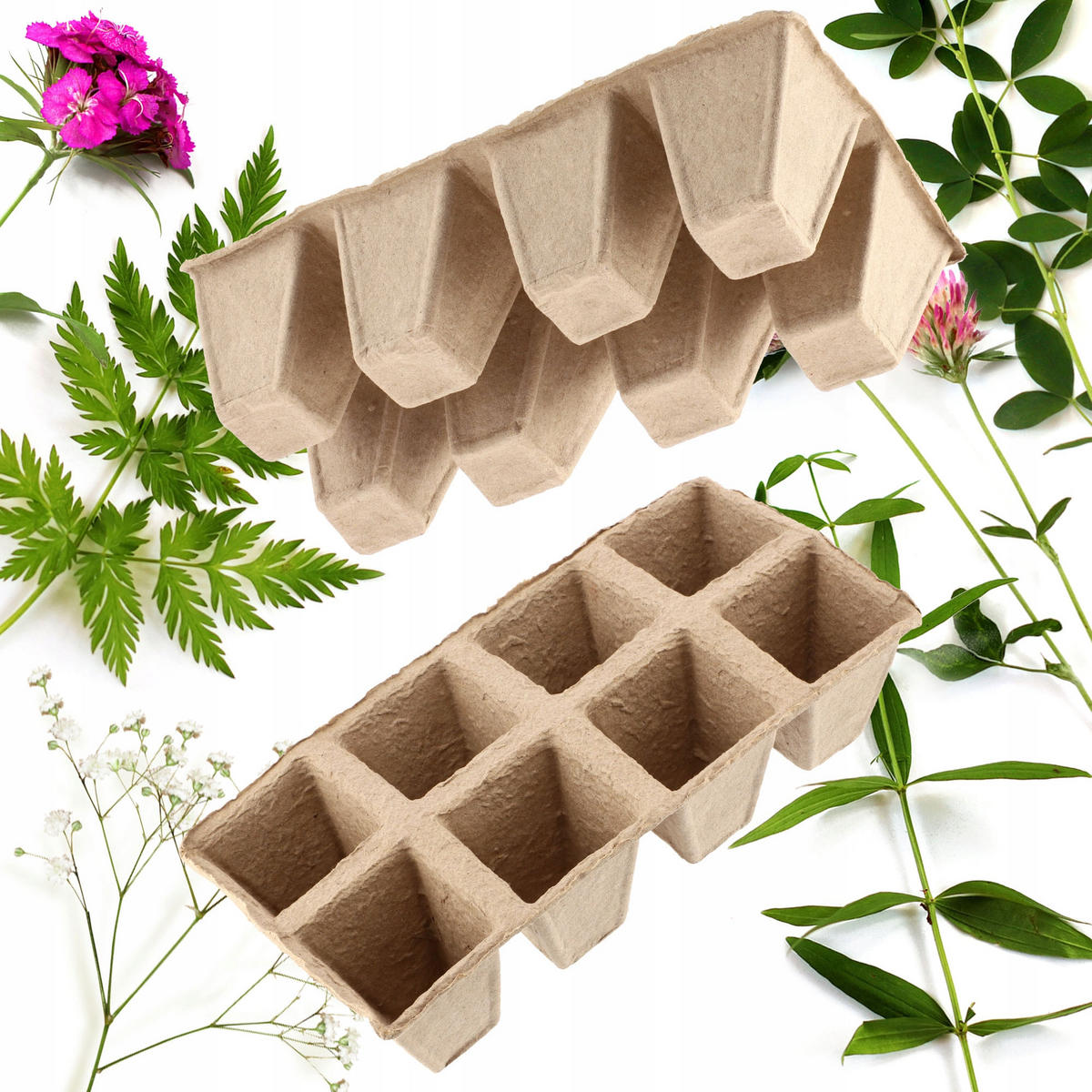 TORFTÖPFE 24 x 6 cm, 3 Stk. - Naturfarben, Naturmaterialien - KADAX
