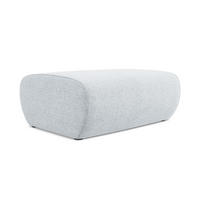 POUF Chenille Stoff Blau - Blau/Schwarz, Kunststoff/Textil (102/40/62cm) - LaMiaSofa