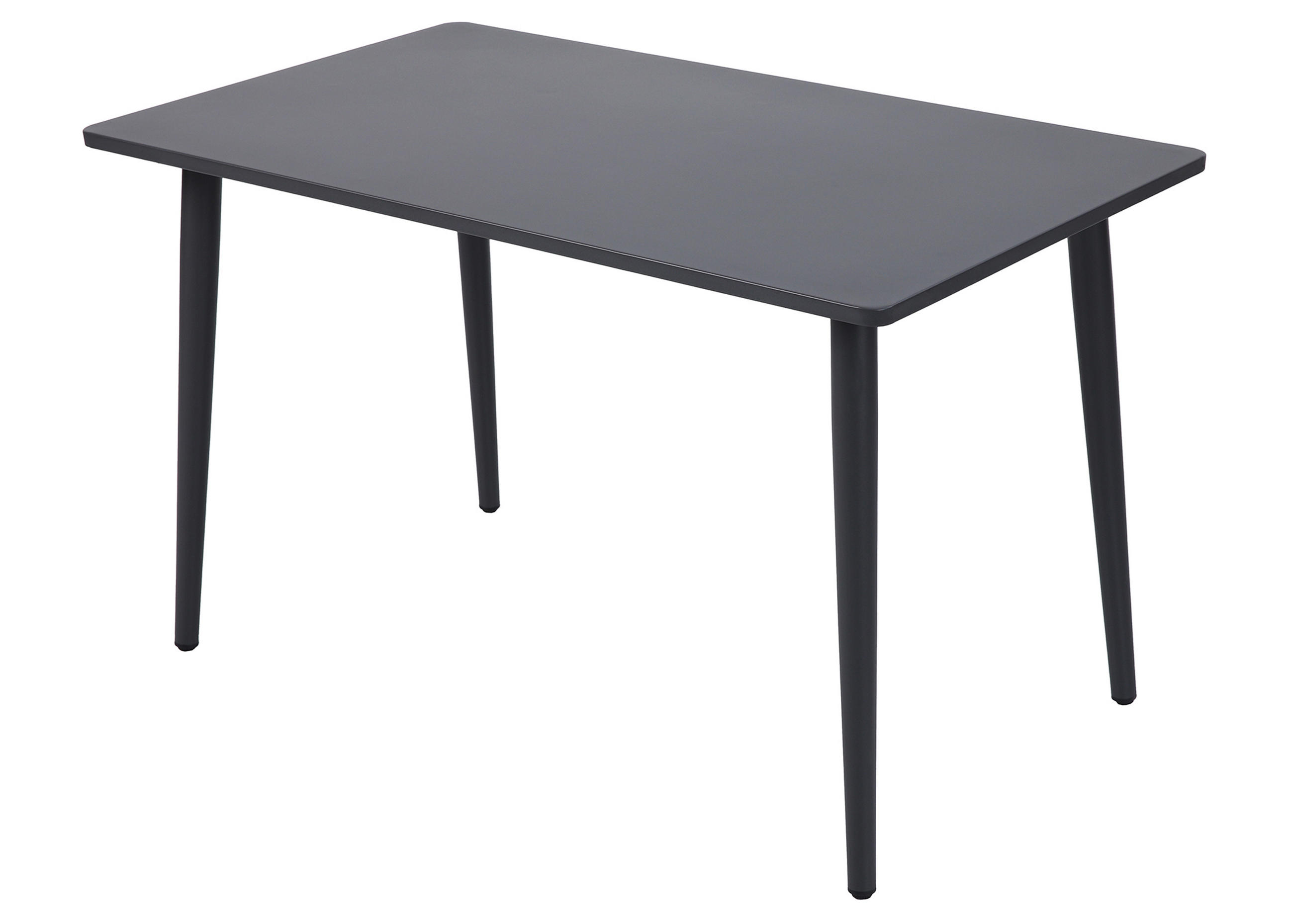 GARTENTISCH Rotherham - aus Stahl, Oberfläche dunkelgrau pulverbeschichtet 70x120x72 cm - Schwarz, Metall (120/70/72cm) - TPFGarden