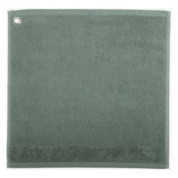 HANDTUCH MIT ÖSE Curl graugrün 50 x 50 cm - Mintgrün, Textil (50/50cm) - Winkler