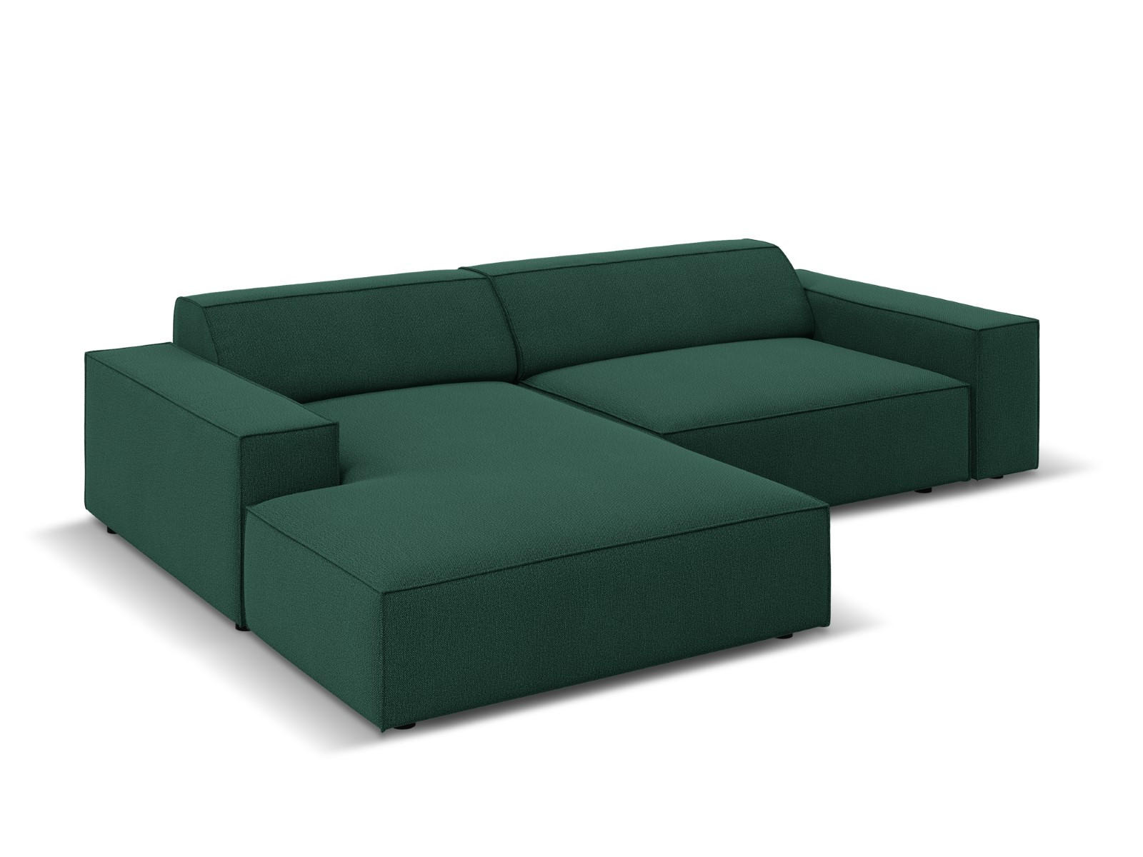 Thumbnail - Micadoni Modulares-Ecksofa, Grün, Textil, 3-Sitzer, L-Form, 224x166 cm, Hergestellt in Europa, Wohnzimmer, Sofas & Couch...
