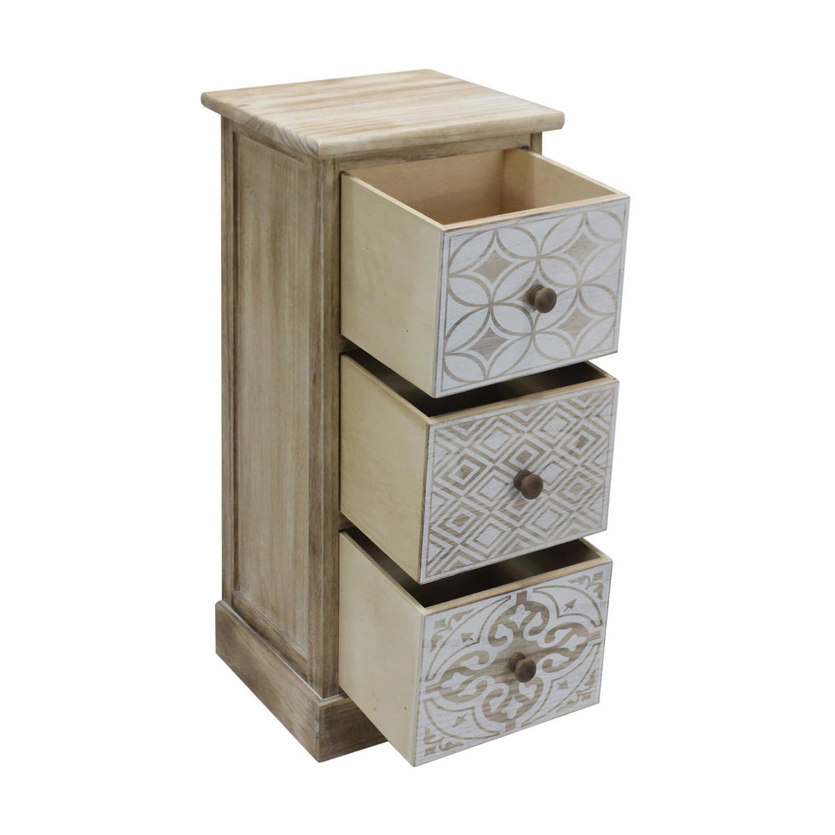 NACHTTISCH Hellbraun 25/29/63 cm - Hellbraun, Holz (25/63/29cm) - Mobili Rebecca
