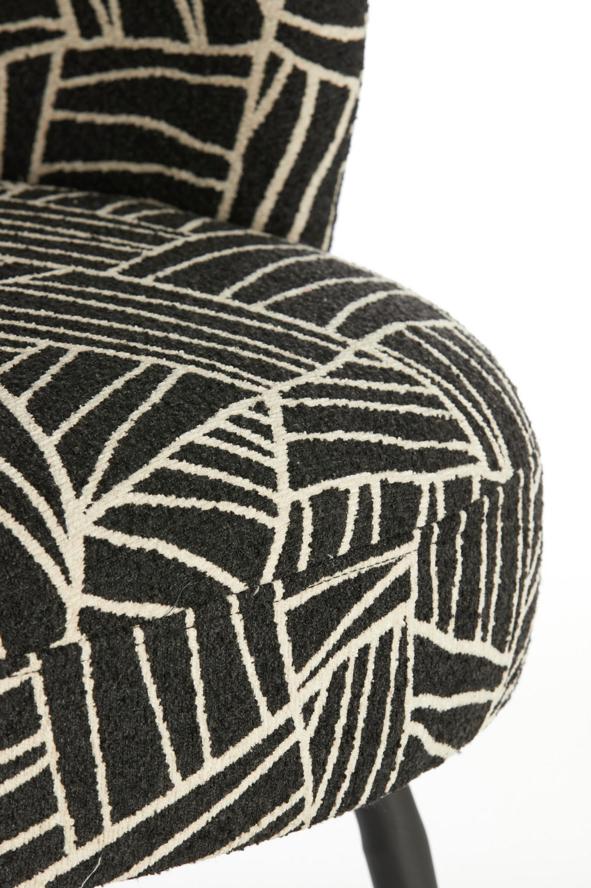 SESSEL Dieyda Schwarz 68/67/72 cm - Schwarz, Textil (67/72/68cm) - Light & Living
