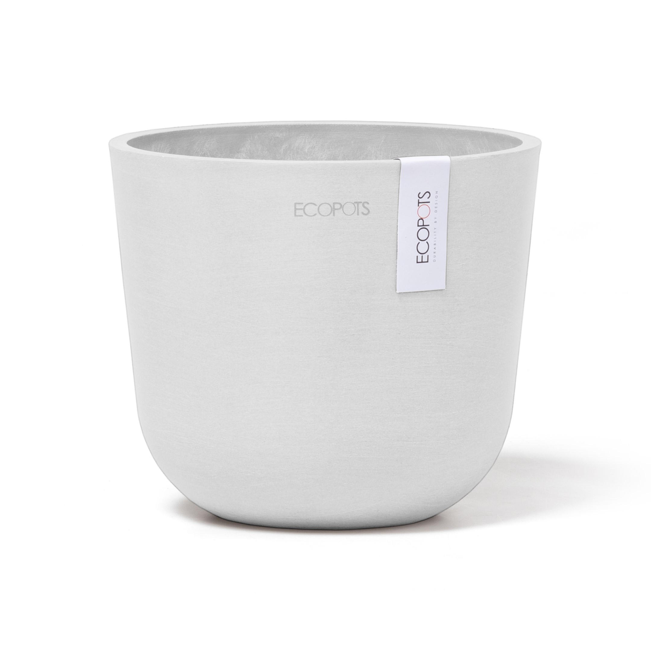 Ecopots Blumentopf Weiß 13.7 cm