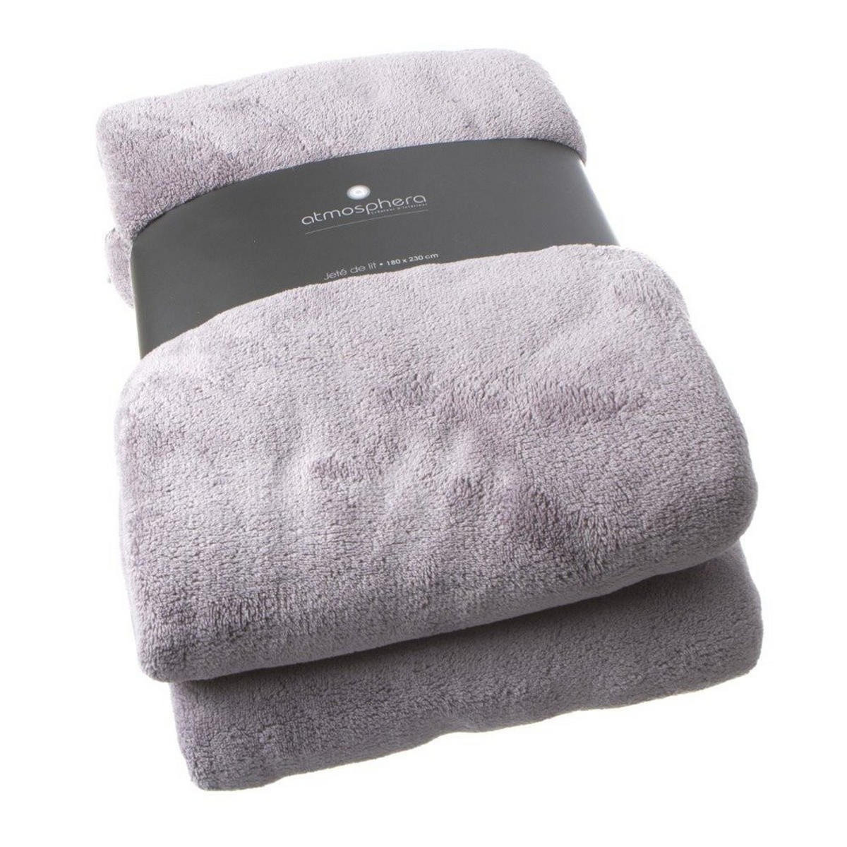FLEECEDECKE 180 - Hellgrau, Textil (180/230cm) - Atmosphera Createur d´interieur