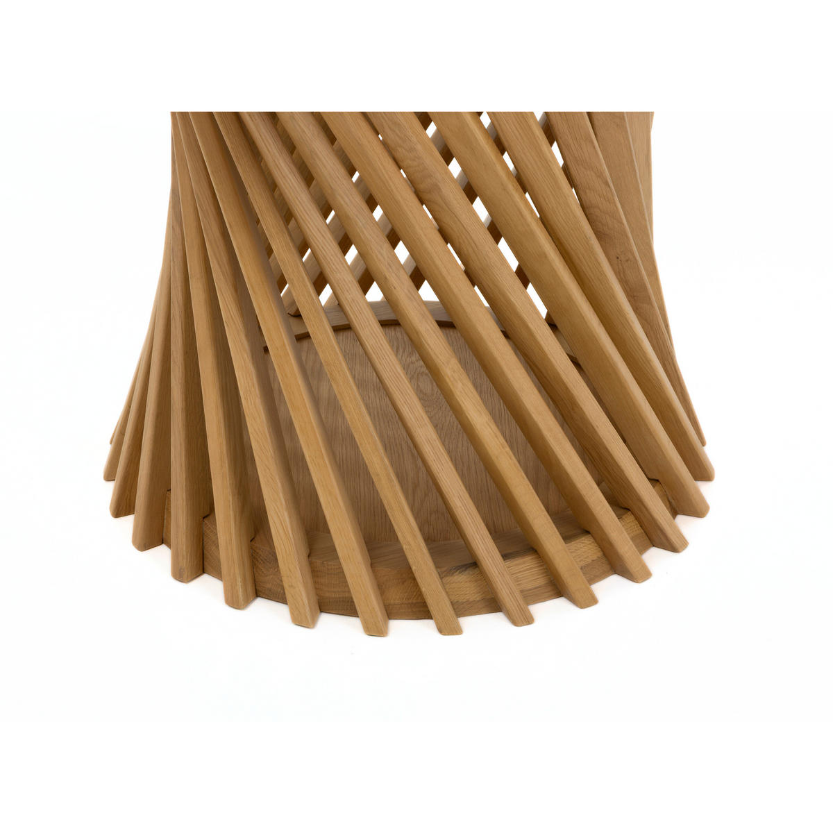 ESSTISCH Emma, Natur Massiveiche - Beige, Holz (120/120/75cm) - WOODEK