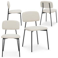 ESSZIMMERSTUHL TOLEDO 4ER-SET - Weiß, Textil (44/78/49cm) - IDIMEX