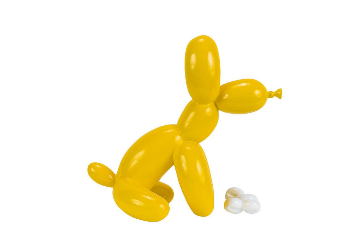 SKULPTUR Gelb 30/28 cm - Gelb, Stein (1.15/28/18cm) - KUNSTLOFT