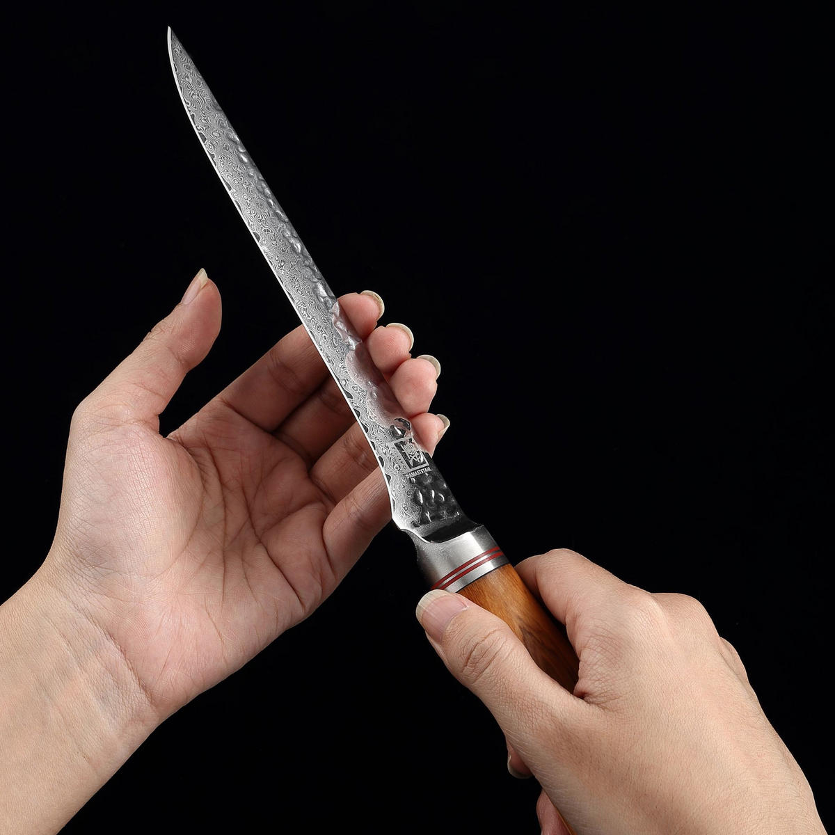 AUSBEINMESSER 16,5 cm - Braun, Holz/Metall (30cm) - Zayiko