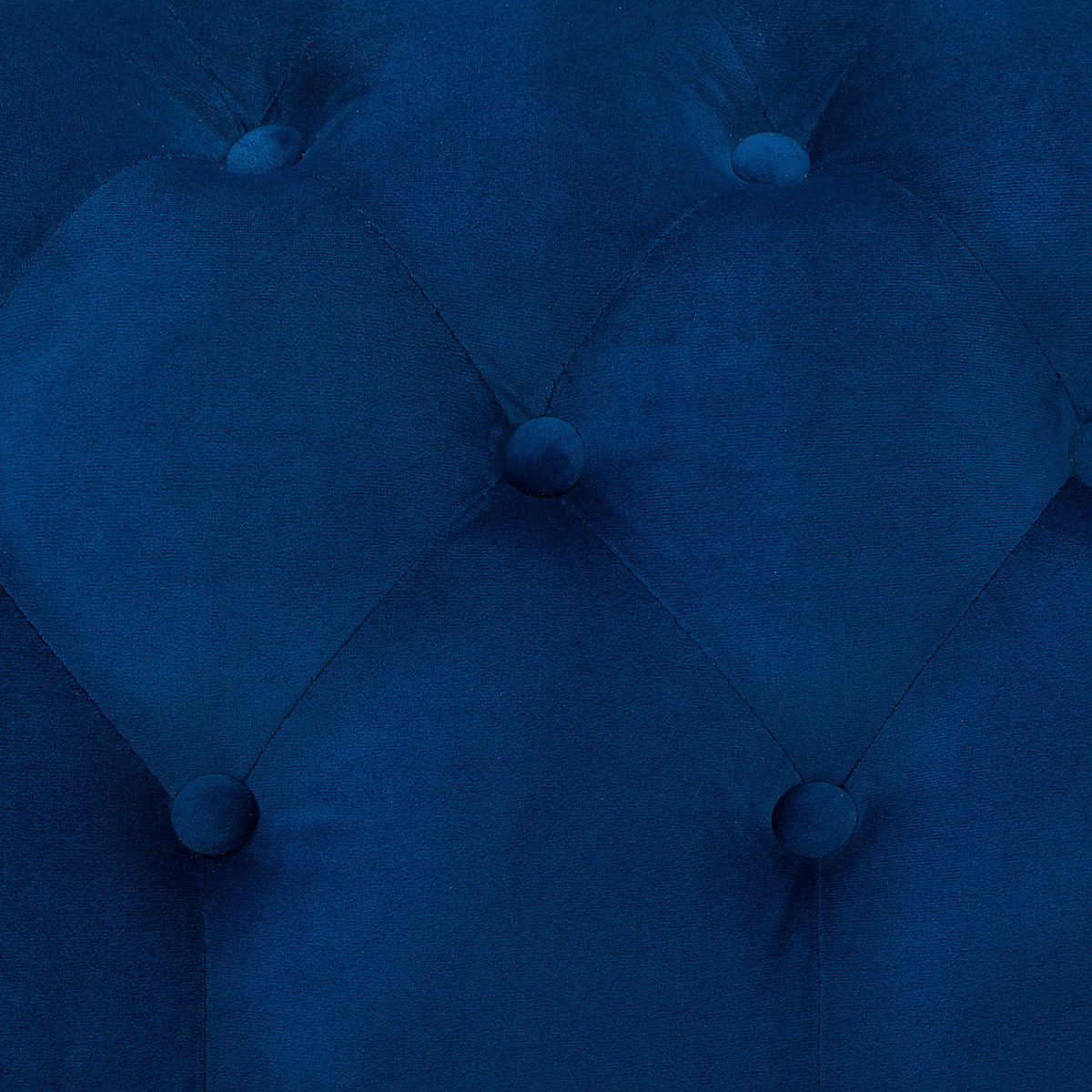 3-SITZER-SOFA Samtstoff Dunkelblau Sotra - Hellblau, Textil (224/70/85cm) - Beliani