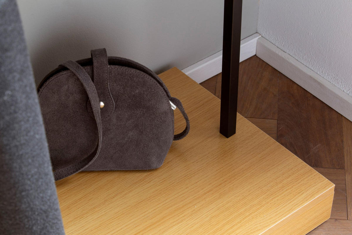 GARDEROBE Eiche-Dekor 145x165x40cm mit Spiegel und Kommode - Eichefarben/Braun, Glas (145/165/40cm) - KADIMA DESIGN