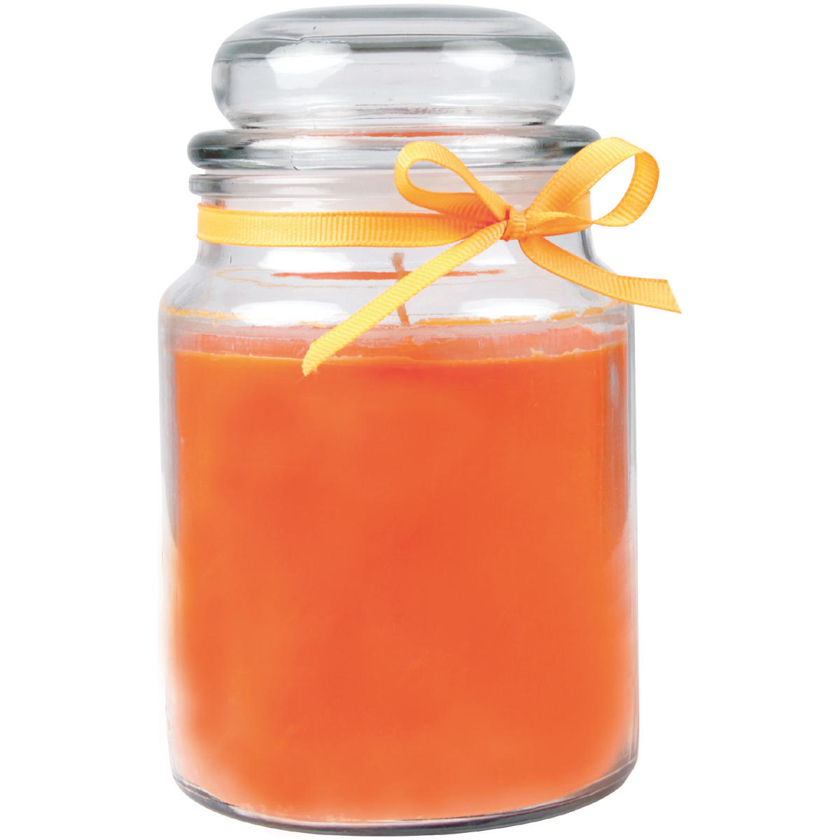 DUFTKERZE im Bonbonglas mit Deckel Honigmelone 110h - Orange, Glas (10/16cm)