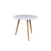 ESSTISCH, Polar, Weiß, MDF, 90 x 90 x 75 cm - Weiß, Holzwerkstoff/Metall (90/90/75cm) - ebuy24