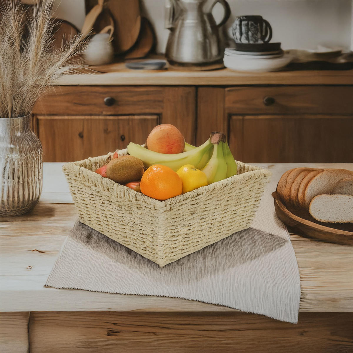 OBSTKORB Kord 27,5/11/27,5 cm - Beige, Papier (11/27.5/27.5cm) - 5five Simply Smart