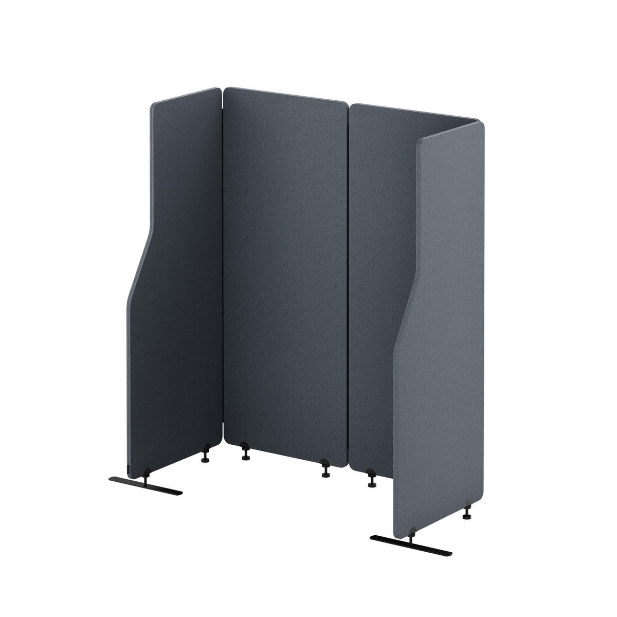 AKUSTIKSCHUTZWAND SADIE - Anthrazit, Metall (240/145/2cm) - Jan Nowak