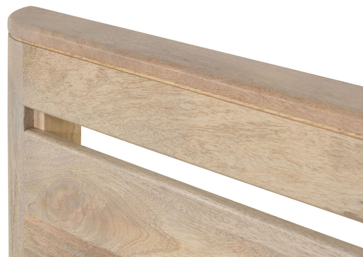 BETT mit Schublade Massivholz Mango 180 x 200 x 90 weiß TORONTO #354 - Weiß, Holz (180/200cm) - Massivmoebel24