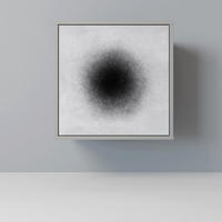 SIDEBOARD BLACK HOLE, Grau, 57,5x42x57,5 cm, Ohne Füße - Multicolor/Grau, Holzwerkstoff (57.5/57.5/42cm) - SpaceRebels