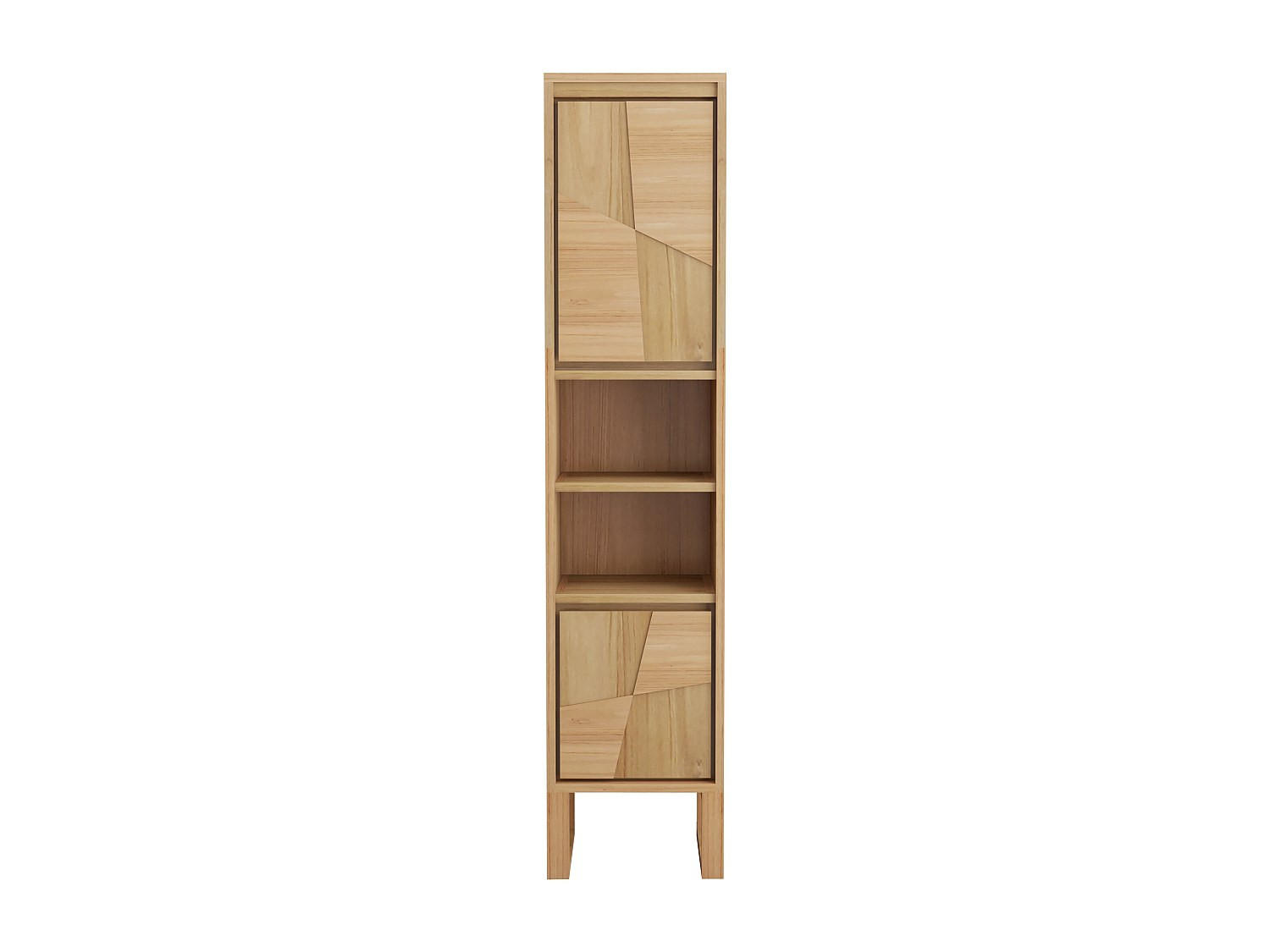 BADSCHRANK - 40 cm x 35 cm - holz - naturfarben hell Mataram - Naturfarben, Holz (40/180/35cm) - Vente-Unique