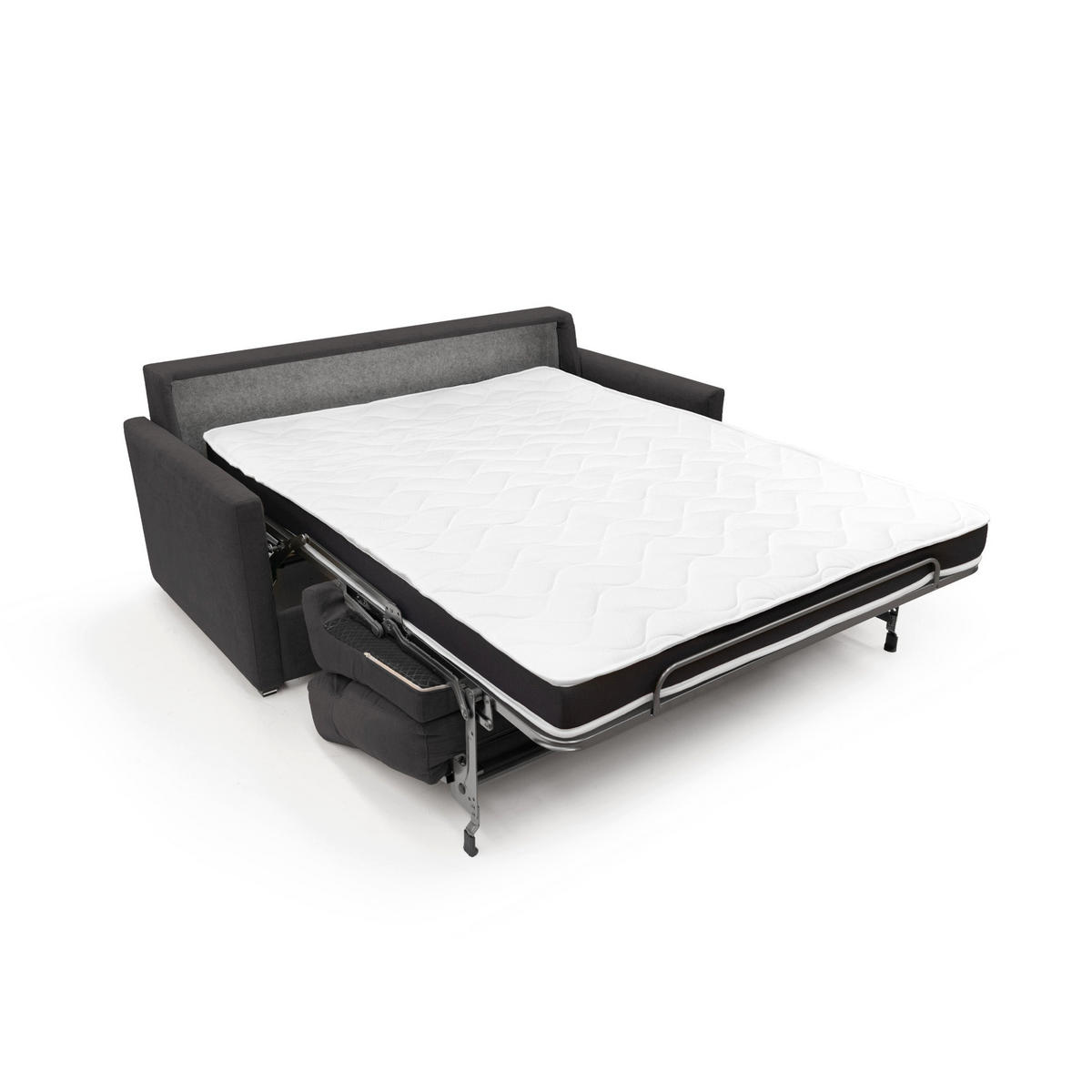 SCHLAFSOFA Margot - Schwarz, Textil (196/102/97cm) - Divani.store