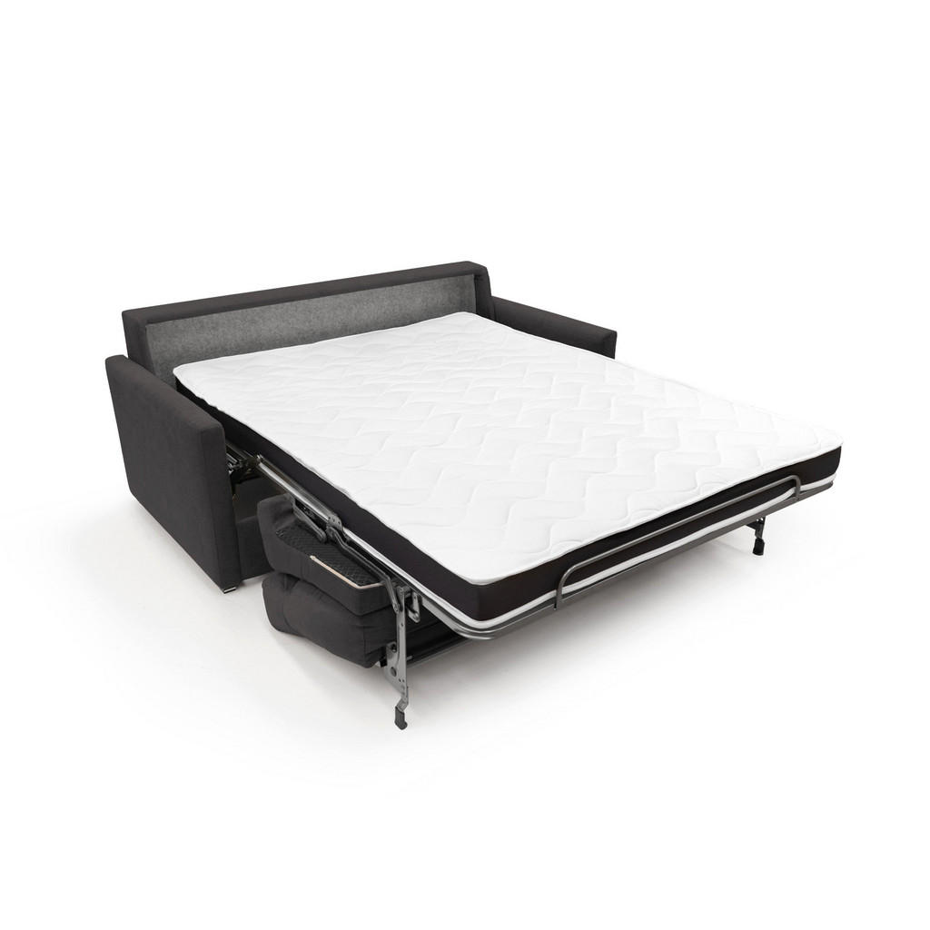 Thumbnail - Divani.store Schlafsofa, Schwarz, Textil, 156x102x97 cm, Wohnzimmer, Sofas & Couches, Schlafsofas