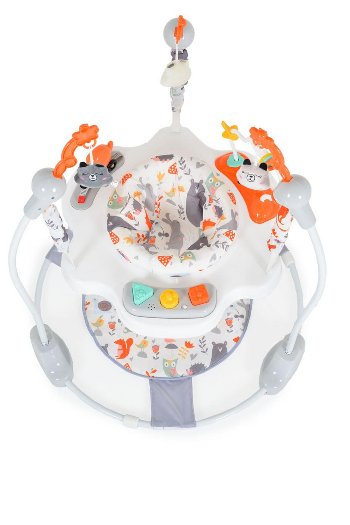 LAUFLERNHILFE Hopser Magic fun orange Spielcenter, Musik, Licht, höhenverstellbar, Sitz drehbar - Orange, Kunststoff (81/87/81cm) - Moni