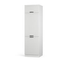 KÜCHENSCHRANK Fame-Line Weiß Landhaus 60 cm - Weiß, Holzwerkstoff (60/206.8/58.1cm) - Vicco