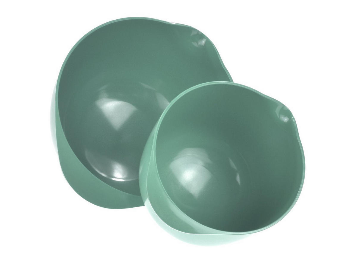 RÜHRSCHÜSSEL-SET Margrethe New türkis grün (2tlg) - Grün, Kunststoff (21/15cm) - Rosti