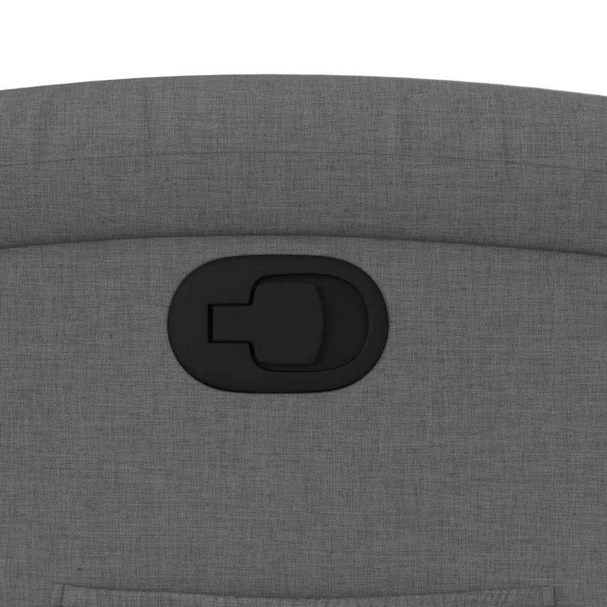 FERNSEHSESSEL mit Liegefunktion 71/86,5/99,5 cm aus Stoff Dunkelgrau - Dunkelgrau, Textil (71/99.5/86.5cm) - vidaXL