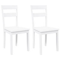 STUHL-SET 2 Stk Ulmenhain 40/89/48 cm - Weiß, Holz (40/89/48cm) - ZMH