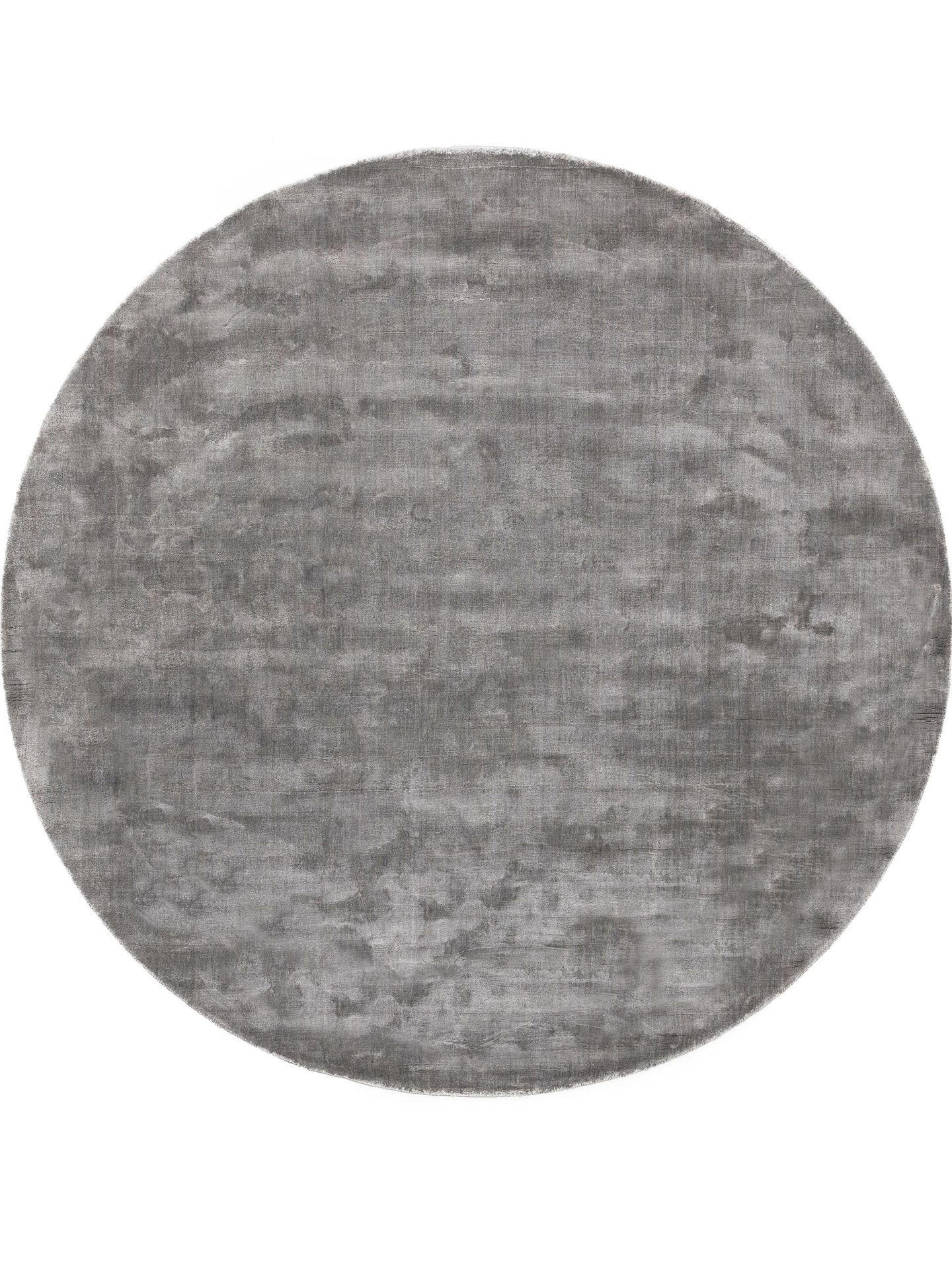 VISKOSETEPPICH rund Nela Grau ø 200 cm rund - Grau, Textil (200/1cm) - KUNSTLOFT