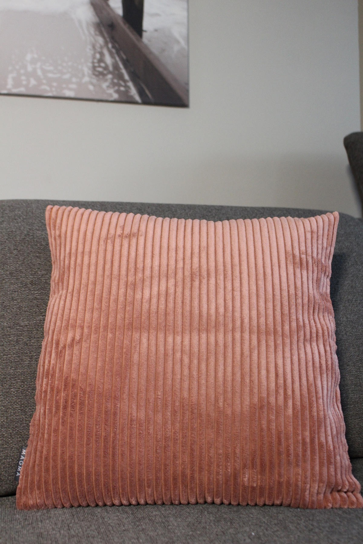 KISSENHÜLLE Shara Cord Look braun - Hellbraun, Textil (45/45cm) - Magma Heimtexx