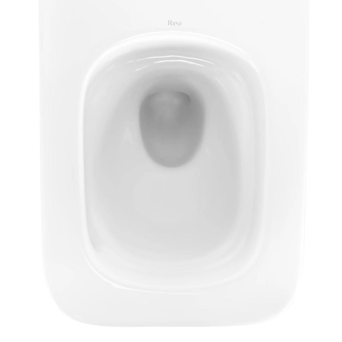 WC Schüssel Randlos Rea Dexter Tornado - Weiß, Keramik (36.5/35/51.5cm) - REA
