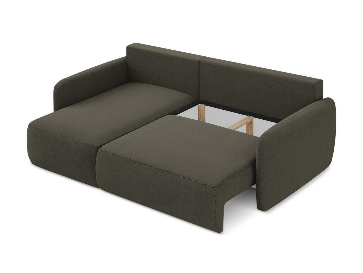 4-SITZER-SOFA Chenille Stoff Orange - Terracotta/Schwarz, Holzwerkstoff/Kunststoff (244/70/102cm) - LaMiaSofa