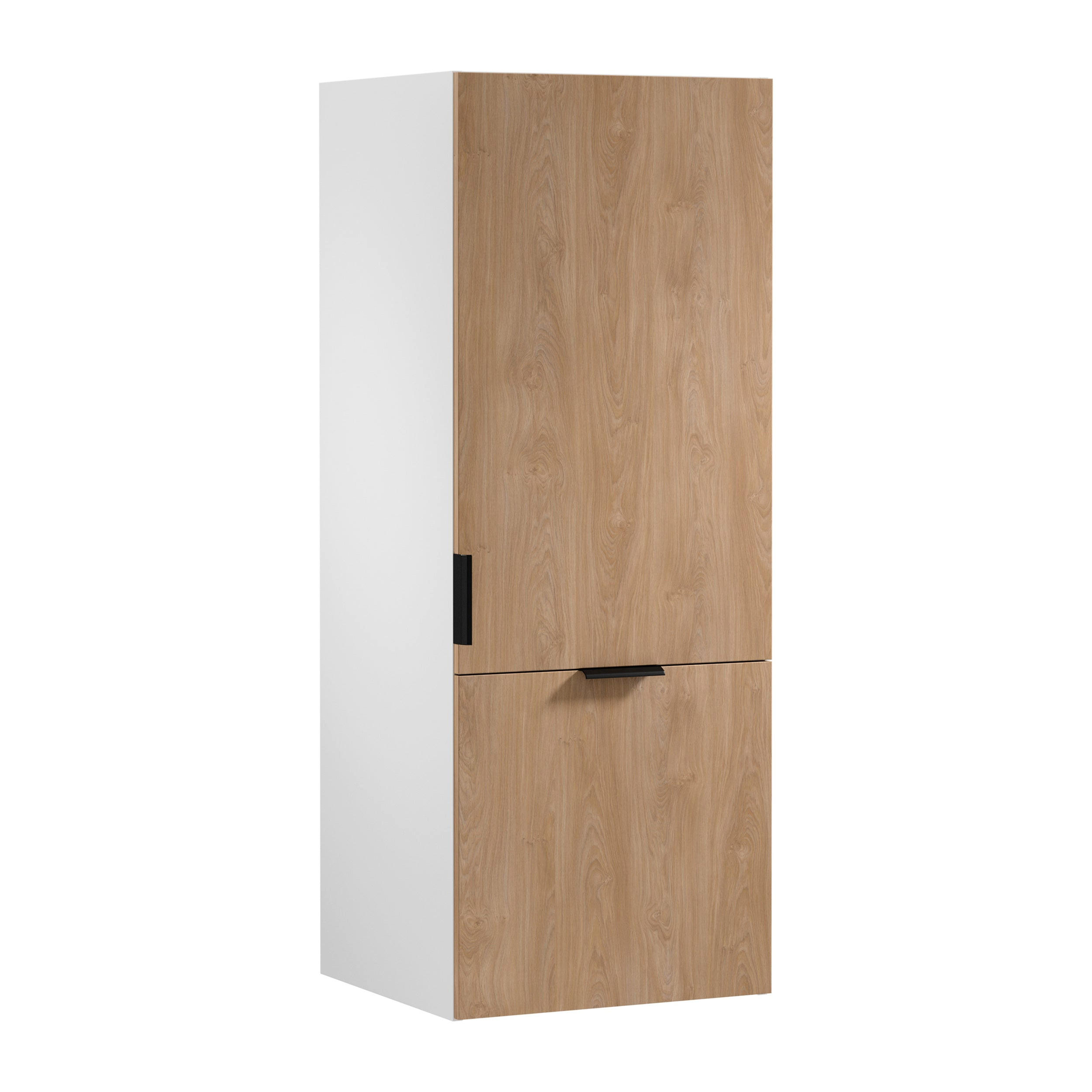 AUFSATZSCHRANK N60N – Sorento Weiß Sonoma Eiche – Weiß / Sonoma Eiche - Weiß/Sonoma Eiche, Holzwerkstoff (60/158/58cm) - ROYAL24_MARKT