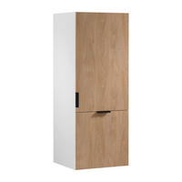 AUFSATZSCHRANK N60N – Sorento Weiß Sonoma Eiche – Weiß / Sonoma Eiche - Weiß/Sonoma Eiche, Holzwerkstoff (60/158/58cm) - ROYAL24_MARKT