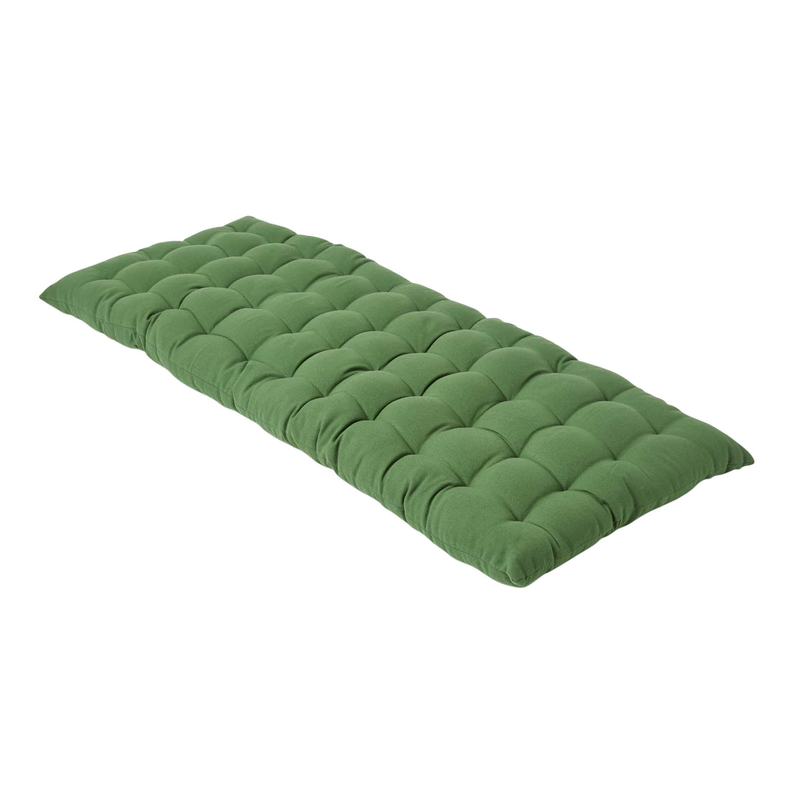 BANKAUFLAGE 2-Sitzer olivgrün 108/42/5 cm - Dunkelgrün, Textil (108/42/5cm) - Homescapes