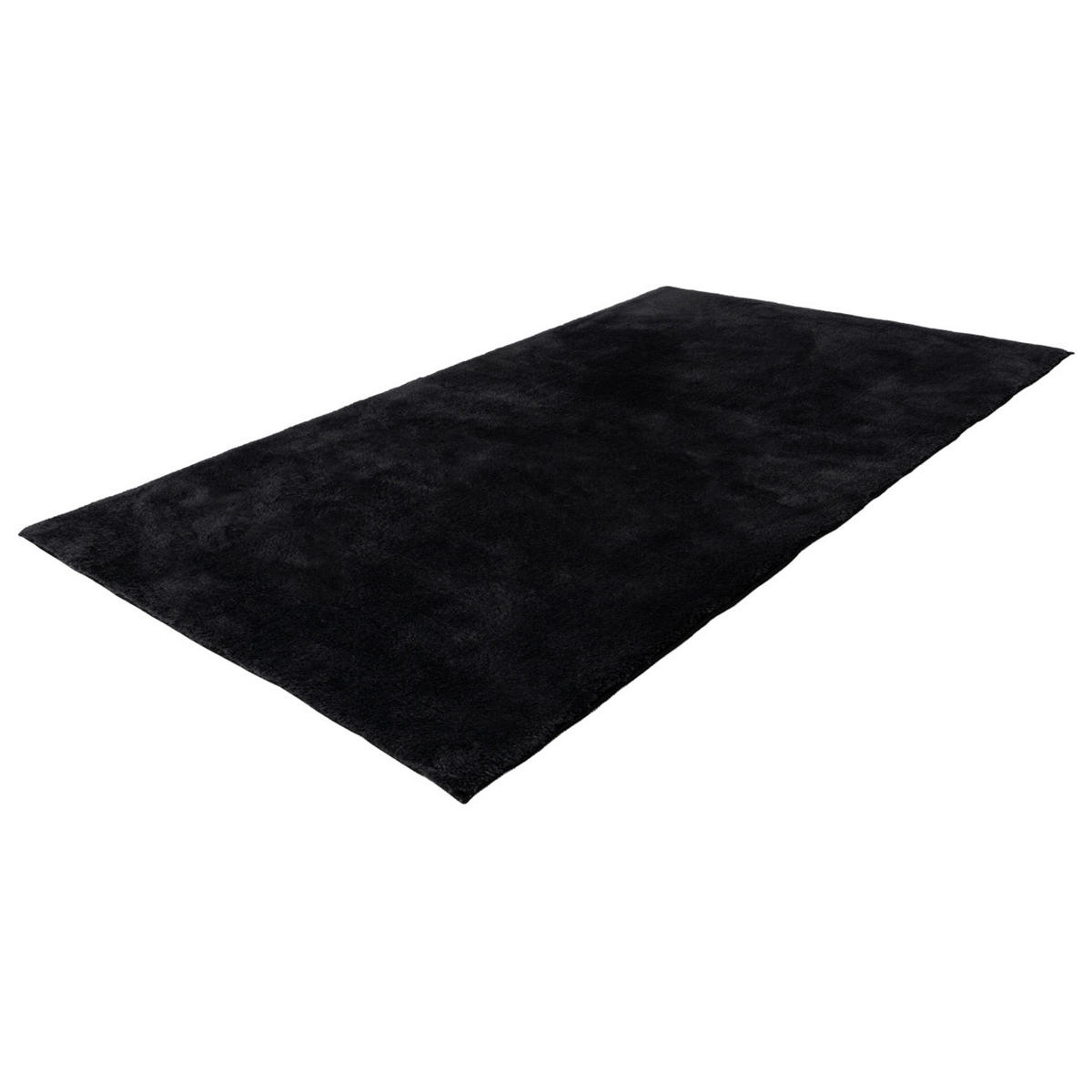 BADTEPPICH Waschbar Pure 500 Schwarz 40x60 cm - Schwarz, Textil (40/60cm) - carpet city