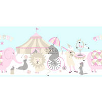 TAPETENBORDÜRE Zirkus 500 x 26.5 cm - Pink, Papier (500/0.1cm) - ESTAhome