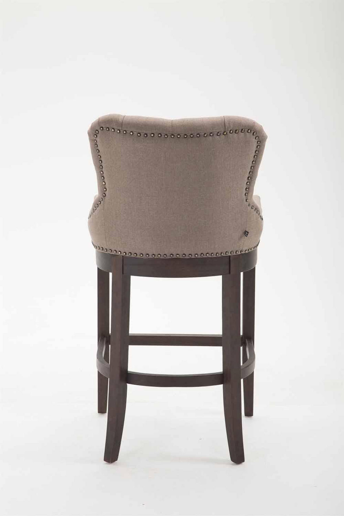 BARHOCKER 2er Set Stoff Taupe - Taupe, Holz/Textil (55/109/57cm) - CLP