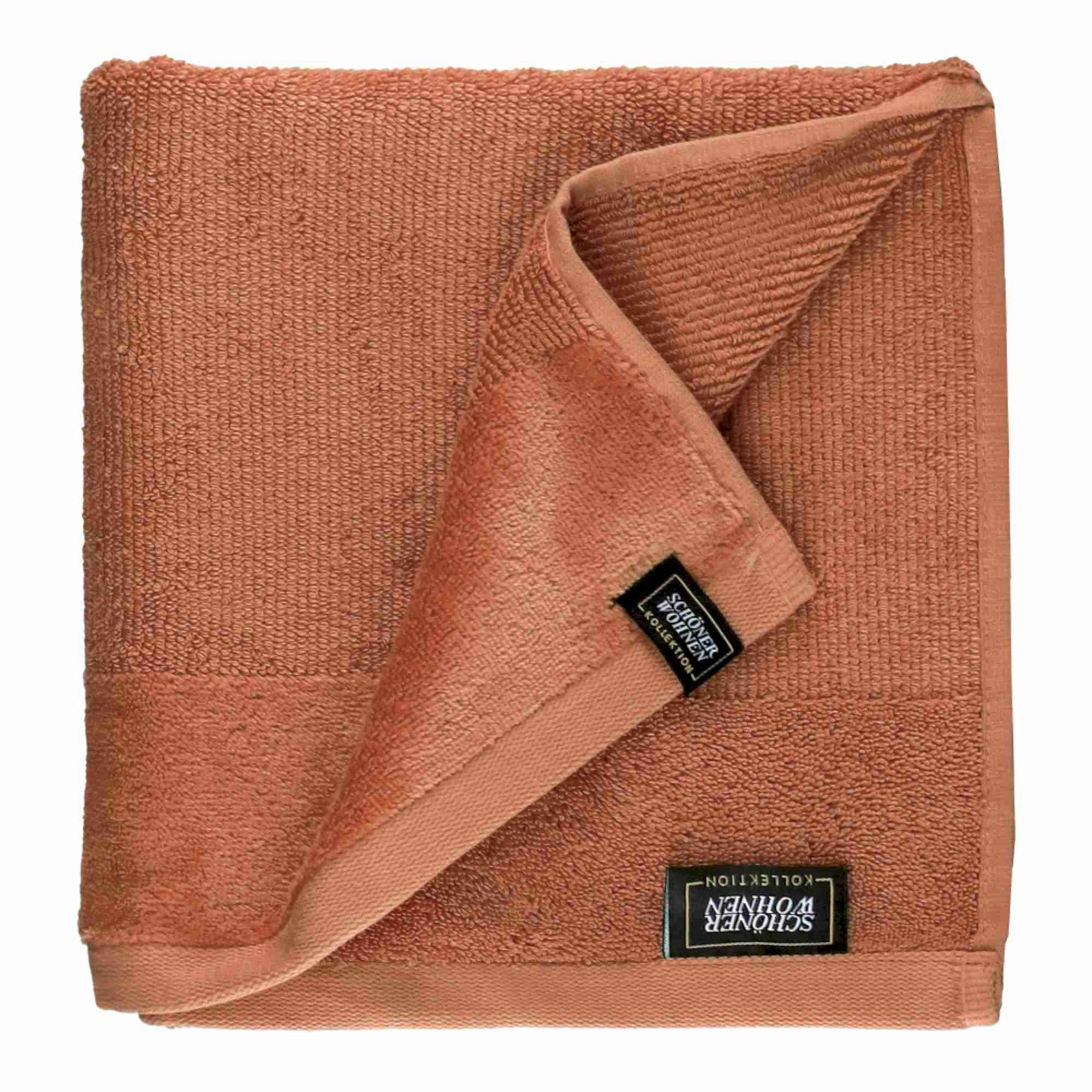 HANDTUCH SENSE-4 - Rostfarben, Textil (50/100cm) - Schöner Wohnen