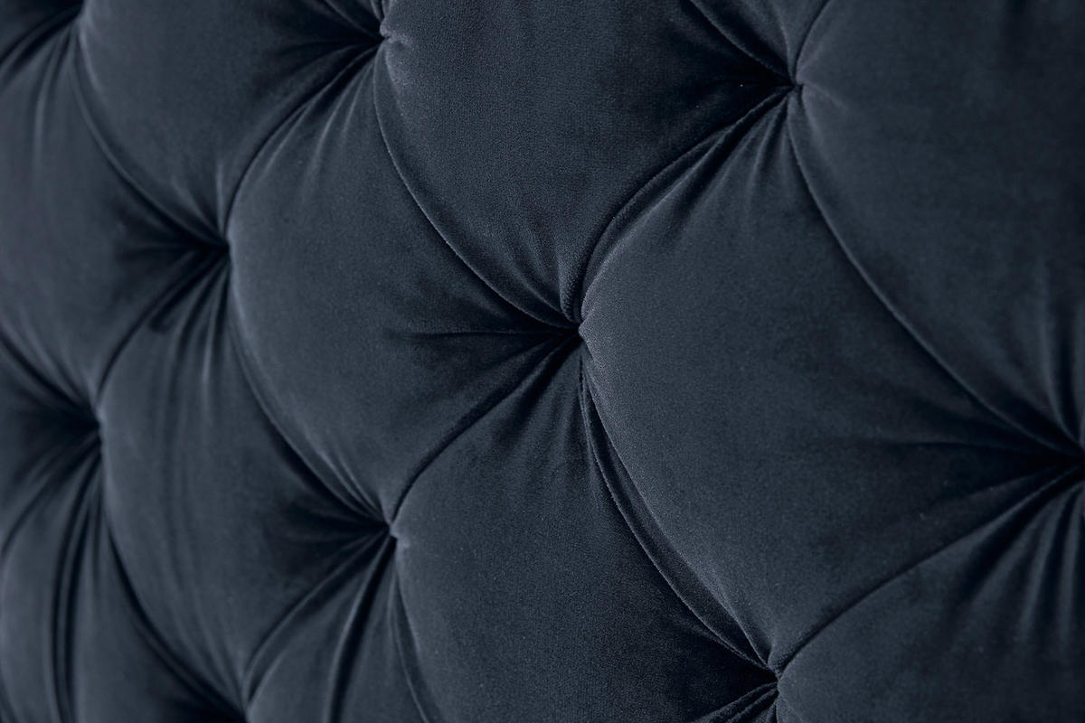 BOXSPRINGBETT SINDAR Blau Webstoff - Blau/Silberfarben, Textil (160/200cm) - KAWOLA