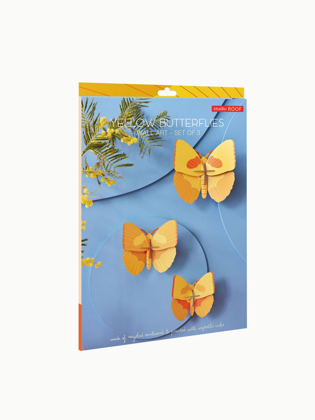 WANDDEKO Bernstein-Trio 7.5/16.5 cm - Multicolor, Wellpappe (7.5/16.5/17cm) - KUNSTLOFT