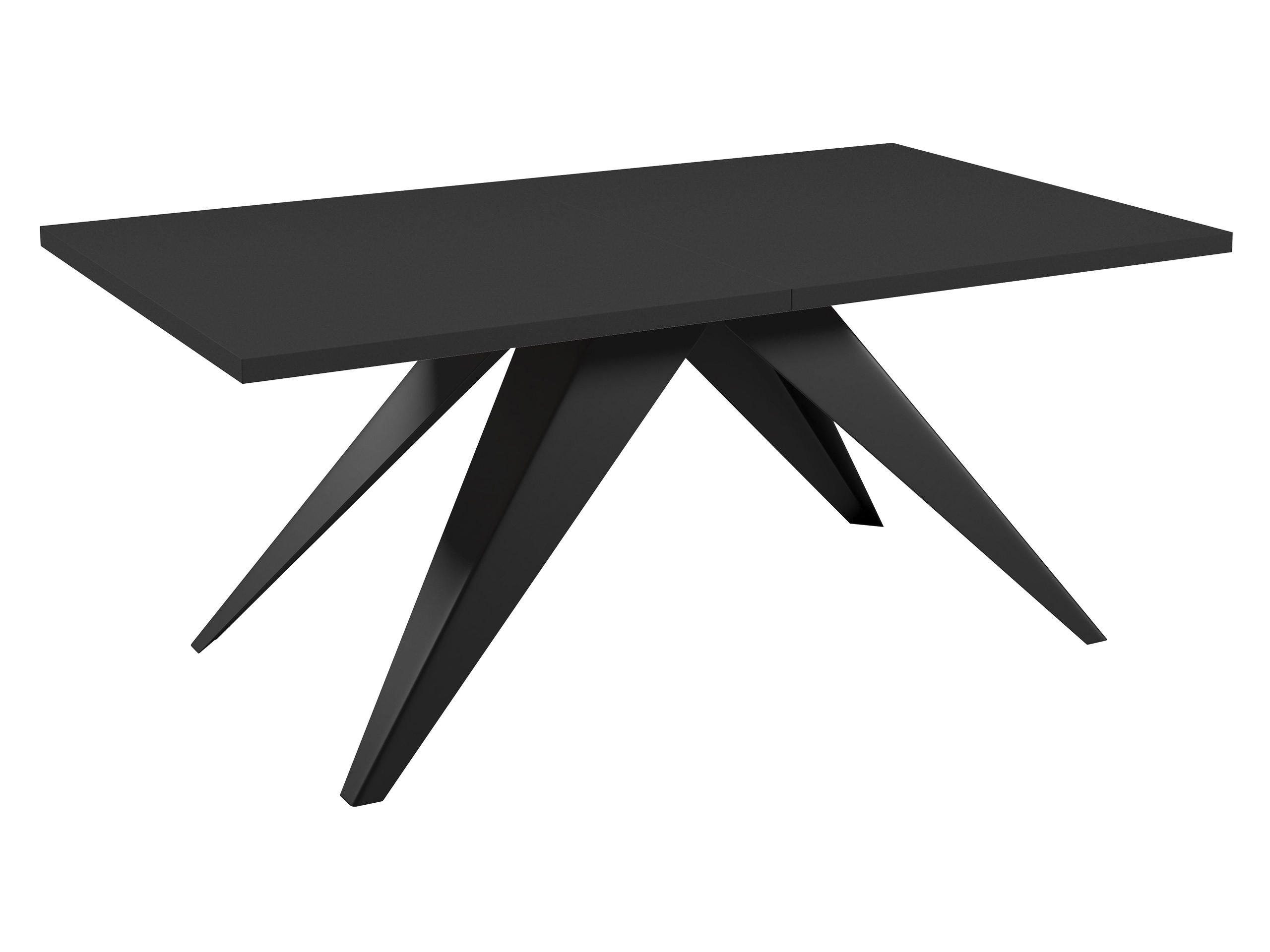 TISCH Vento 100 Ausziehbar - Schwarz, Holzwerkstoff/Metall (80/140/76cm) - MIRJAN24