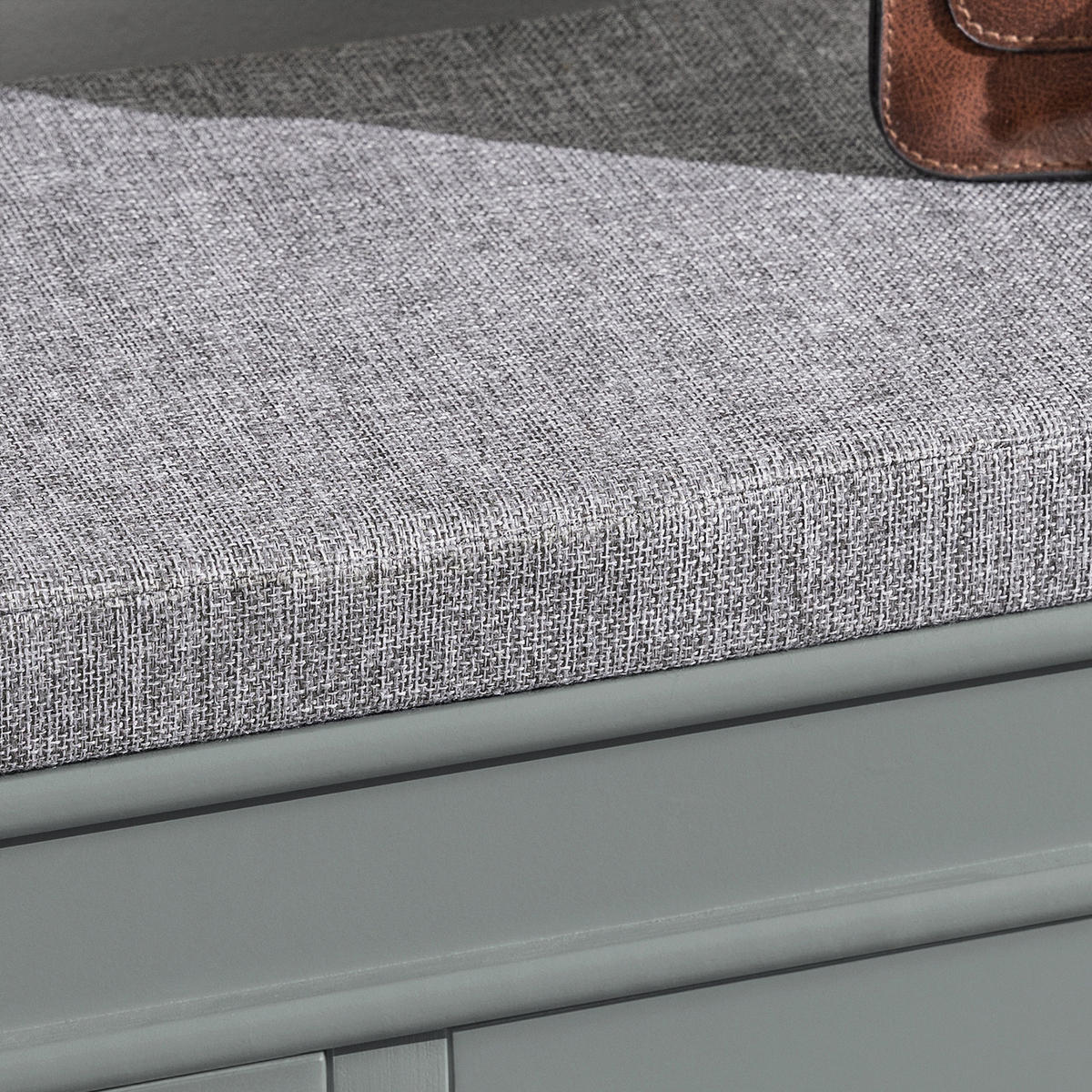 SCHUHBANK Grau - Hellgrau, Holzwerkstoff (104/52/24cm) - SoBuy
