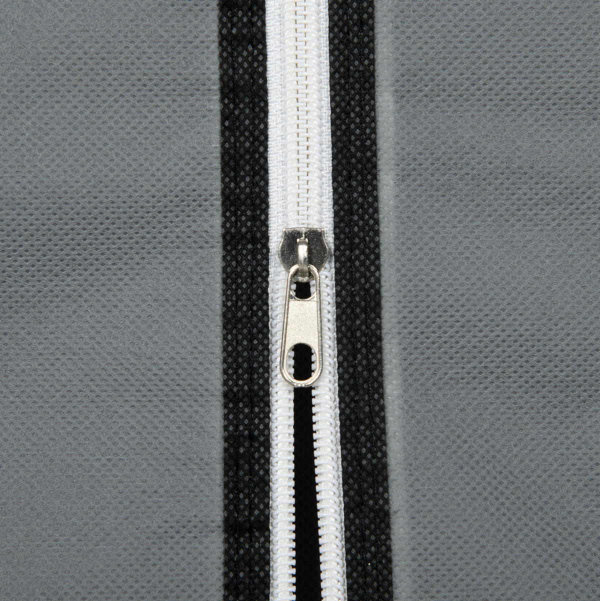 KLEIDERSCHRANK aus Stahl und Vlies 102x42,5x162,5 cm Dunkelgrau mit Kleiderstange, 6 Böden und Reißverschluss - Dunkelgrau, Metall (102/162.5/42.5cm) - Modfu